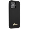 Guess GUHCP13XLSLMGBK iPhone 13 Pro Max 6.7 black/czarny hardcase Silicone Script Gold Logo